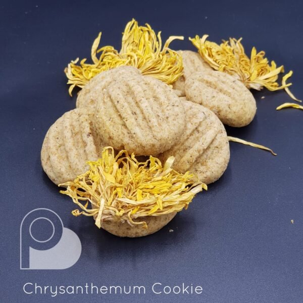 Chrysanthemum Cookies - Eggless