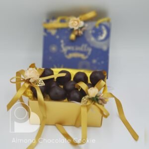 almond chocolate cookie festive