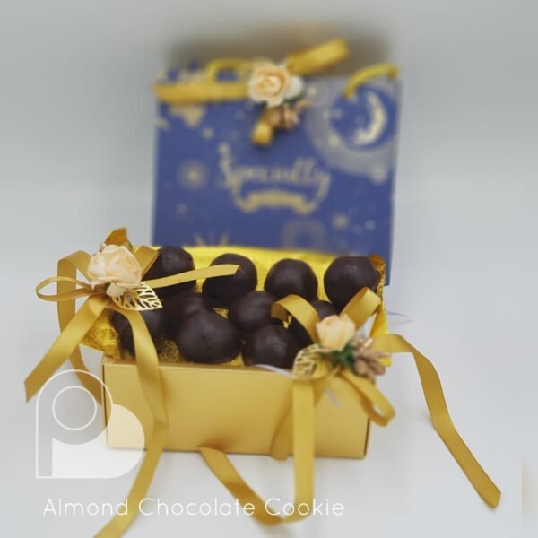 almond chocolate cookie festive